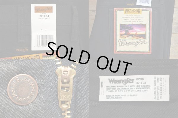 画像4: 90's Wrangler WRANCHER BOOT JEANS “DEADSTOCK / BLACK” (4)