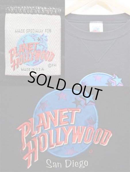 画像3: 90's PLANET HOLLYWOOD ロゴ刺繍 スウェット “MADE IN USA” (3)
