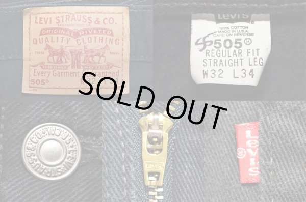 画像3: 90's Levi's 505 ブラックデニムパンツ “MADE IN USA” (3)