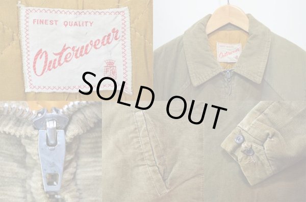 画像3: 50-60's Outer wear 中綿入り コーデュロイジャケット (3)