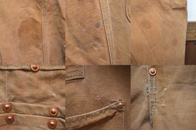 画像2: 70's Carhartt エプロン付き ダックオーバーオール