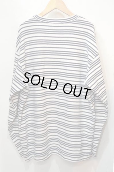 画像2: 90-00's BANANA REPUBBLIC L/S マルチボーダー柄カットソー (2)