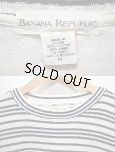 画像3: 90-00's BANANA REPUBBLIC L/S マルチボーダー柄カットソー (3)