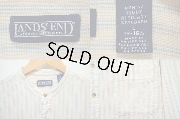 画像3: 90's LANDS' END バンドカラーシャツ (3)
