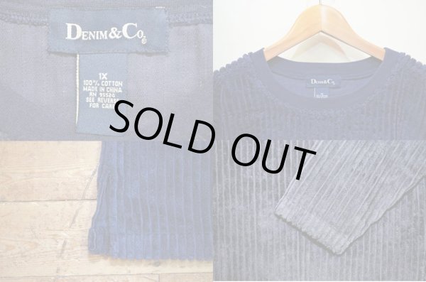 画像3: 90's DENIM&Co 極太畝コーデュロイカットソー (3)