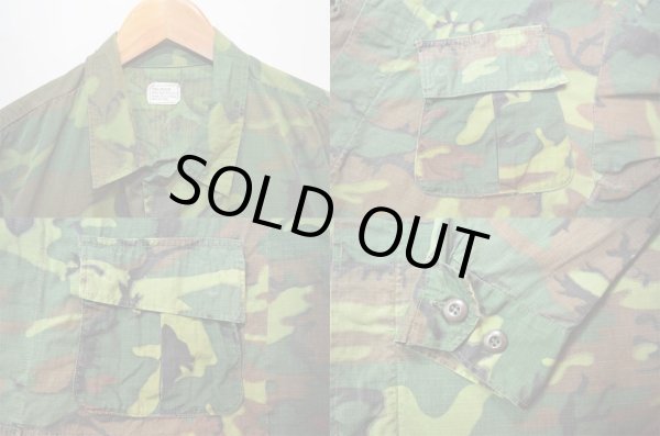 画像4: 60's US.ARMY ERDL グリーンリーフ柄 ジャングルファティーグジャケット “SMALL-REGULAR” (4)