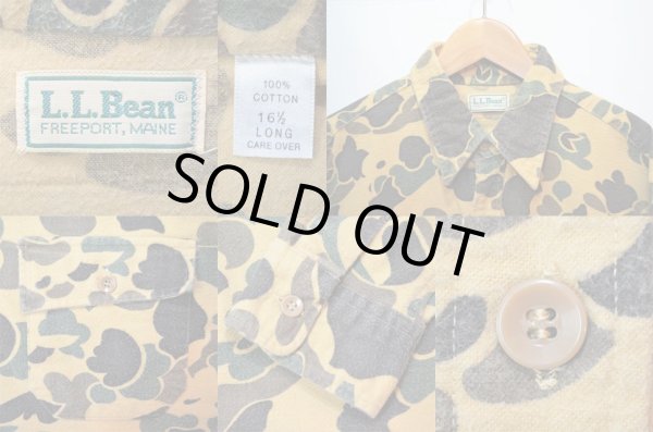 画像3: 80's L.L.BEAN 迷彩柄 シャモアクロスシャツ (3)