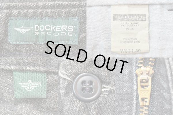 画像3: DOCKERS 2タック ブラックデニムトラウザー (3)