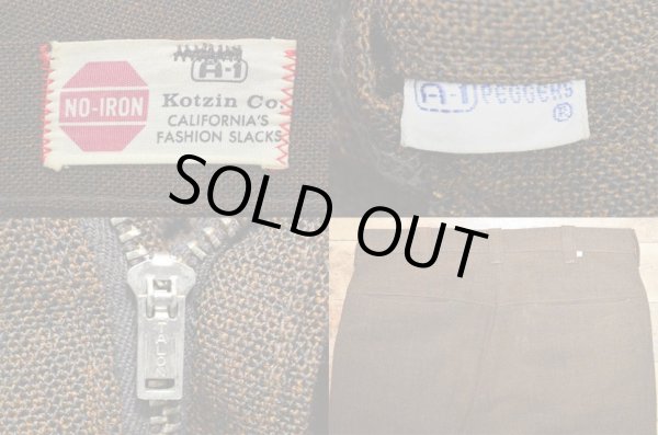 画像3: 60's A-1 PEGGERS テーパードスラックス (3)