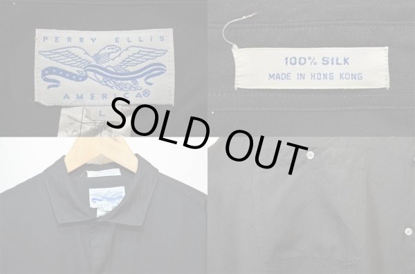 画像3: 90's PERRY ELLIS シルクシャツ (3)