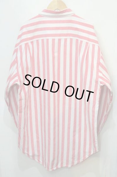 画像2: 90's OLD GAP ストライプ柄 シャンブレーシャツ (2)