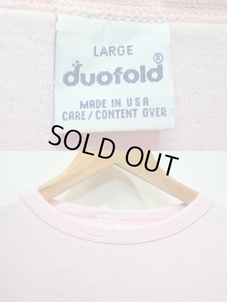 画像3: 90's duofold L/S 2PLY カットソー “PINK” (3)