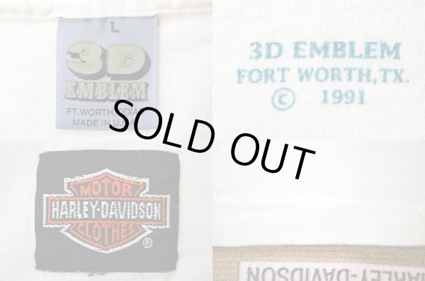 画像4: 90's Harley Davidson L/S Tシャツ "3D EMBLEM / MADE IN USA" (4)