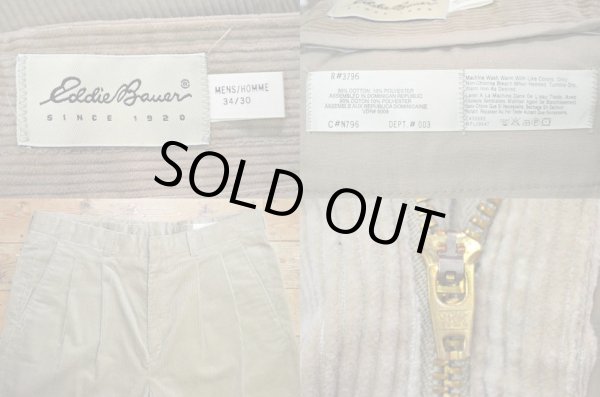 画像3: 90's Eddie Bauer 太畝コーデュロイパンツ “KHAKI” (3)