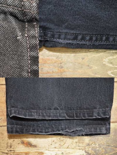 画像1: 90's Levi's 517 ブラックデニムパンツ “MADE IN USA”