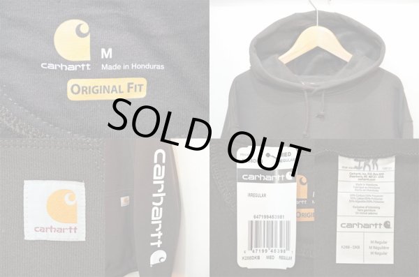 画像3: 日本未発売 Carhartt 袖プリント入り スウェットパーカー "BROWN" (3)