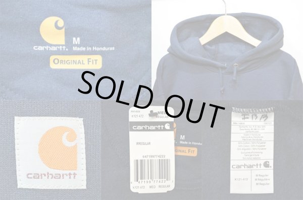 画像3: 日本未発売 Carhartt スウェットパーカー "NAVY" (3)