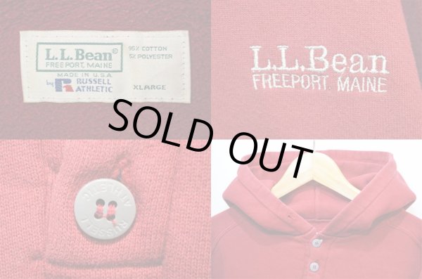 画像3: 90's L.L.Bean × Russell ヘンリーネックスウェットパーカー (3)