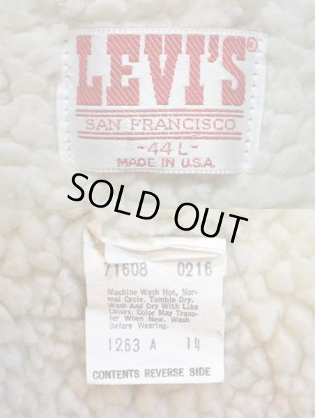 画像3: 80's Levi's 71608-0216 デニムボアジャケット “LONG丈” (3)