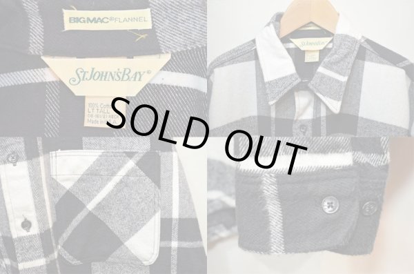 画像3: 90's St John's Bay チェック柄 ヘビーネルシャツ “MADE IN USA” (3)