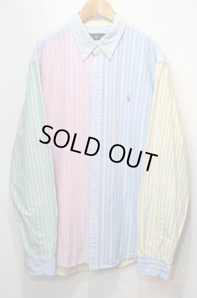 画像1: Polo Ralph Lauren L/S ボタンダウンシャツ "クレイジーパターン" (1)