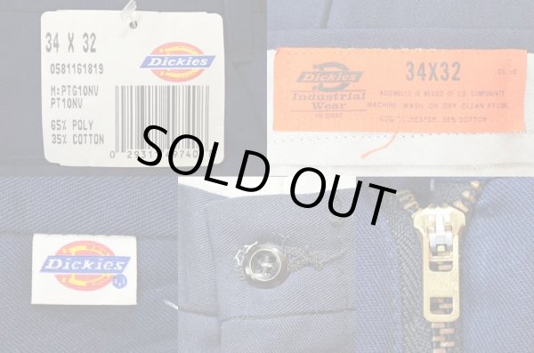 画像3: 90-00's Dickies ワークパンツ "NAVY / DEADSTOCK" (3)
