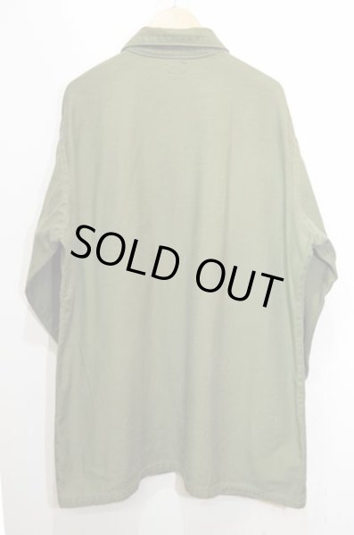 画像2: 70's US.ARMY コットンサテン ユーティリティーシャツ (2)