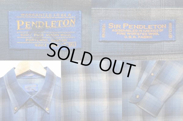 画像3: SIR PENDLETON ウールシャツ “BD仕様 / オンブレチェック” (3)