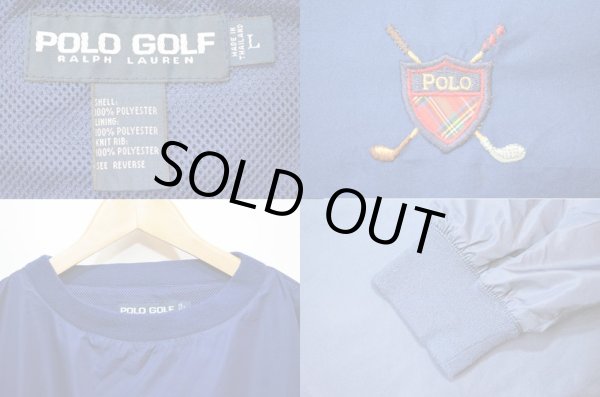 画像3: 90's Polo Golf プルオーバージャケット “NAVY” (3)