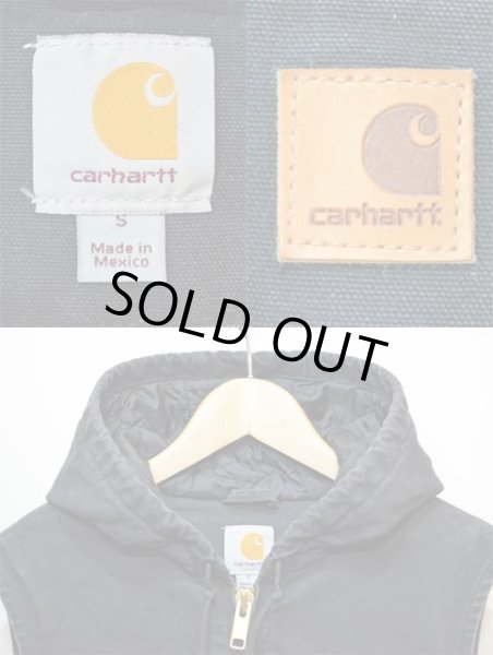 画像3: 90-00's Carhartt フード付きダックベスト “BLACK” (3)
