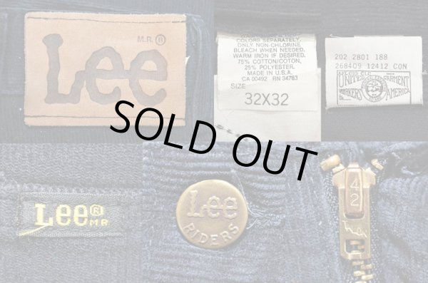 画像3: 80's Lee 202-2801 コーデュロイパンツ “BLACK / BOOTCUT” (3)