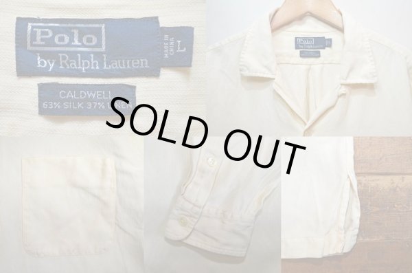 画像3: Polo Ralph Lauren オープンカラーシャツ “HBT織り / Silk×Linen” (3)