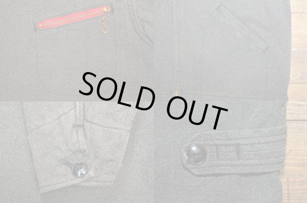 画像4: 50's Railchief ブラックウィップコード ワークジャケット (4)