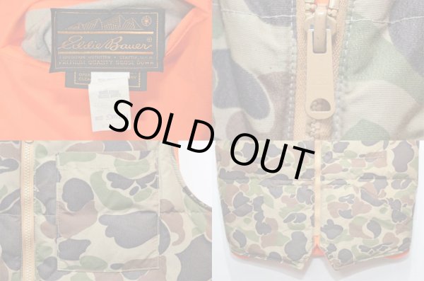 画像4: 80's Eddie Bauer リバーシブルダウンベスト (4)