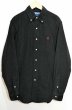 画像1: 90's Polo Ralph Lauren コーデュロイ ボタンダウンシャツ “BLACK” (1)