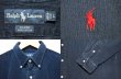 画像3: 90's Polo Ralph Lauren 太畝コーデュロイ ボタンダウンシャツ “NAVY” (3)