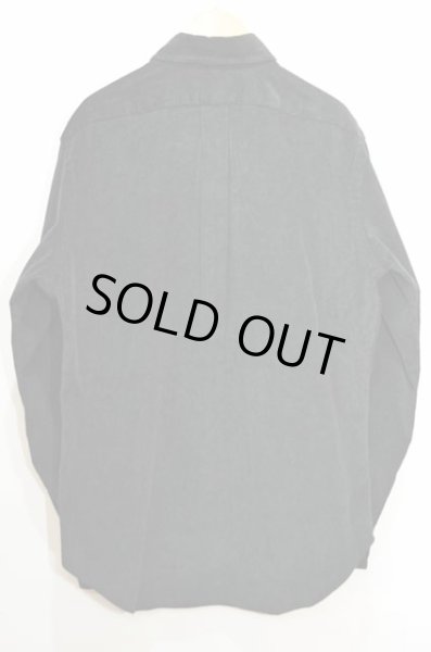 画像2: 90's Polo Ralph Lauren コーデュロイ ボタンダウンシャツ “BLACK” (2)