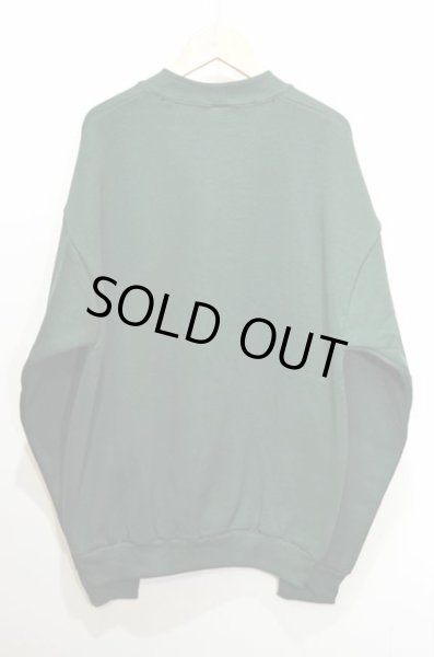 画像2: 90's Fruit of the loom USA製 無地スウェットシャツ “GREEN / DEADSTOCK” (2)