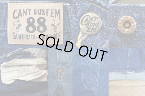 画像3: 50's CAN'T BUST'EM 88 デニムロガーパンツ “W34×L30” (3)