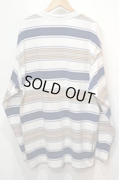 画像2: 90's GUESS マルチボーダー柄 L/S カットソー “MADE IN USA” (2)