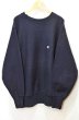画像1: 90's Champion リバースウィーブスウェット “目付き / NAVY / MADE IN USA” (1)