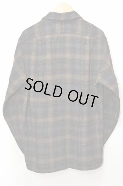 画像2: 50's-60's Pendleton ウールシャツ “BLACKベース / sizeS” (2)