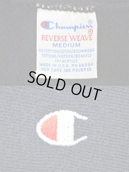 画像3: 90's Champion リバースウィーブスウェット “目付き / NAVY / MADE IN USA” (3)