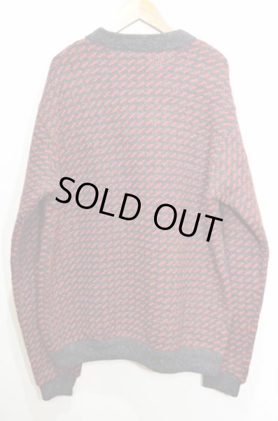 画像2: 80's L.L.Bean バーズアイ柄 ウールニット “MADE IN NORWAY” (2)