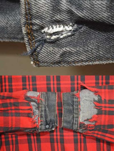 画像2: 80-90's Levi's 70411-9416 ブラックデニムジャケット “AS-IS / MADE IN USA”