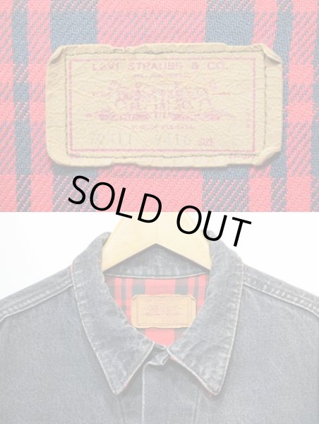 画像3: 80-90's Levi's 70411-9416 ブラックデニムジャケット “AS-IS / MADE IN USA” (3)