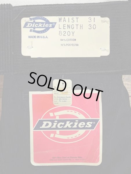 画像4: 70-80's Dickies コーデュロイワークパンツ “BLACK / DEADSTOCK” (4)