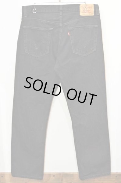 画像2: Levi's 505 ブラックデニムパンツ “W34 L29” (2)