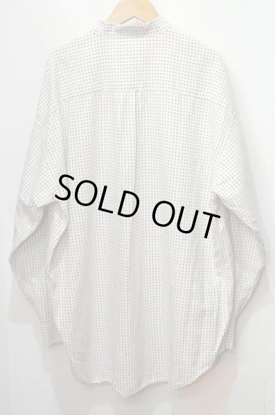 画像2: 90's PERRY ELLIS バンドカラーリネンシャツ (2)