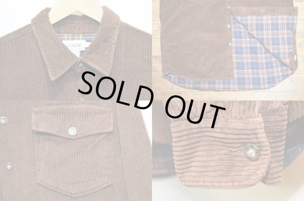 画像4: 90-00's J.CREW 太畝コーデュロイ シャツジャケット (4)